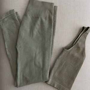 Green Textured Loungewear Set from boutique